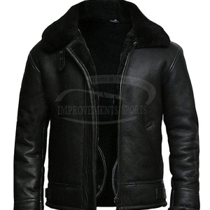 Vestes en cuir de vachette véritable entièrement personnalisées pour hommes de haute qualité grande taille fabriquées à Sialkot au Pakistan - Product Image 5