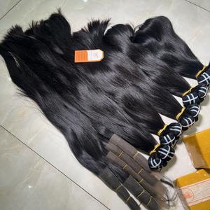 Extensiones de cabello humano de donante crudo súper suave recto sin procesar 100% de alta calidad disponibles para envío al por mayor - Product Image 6