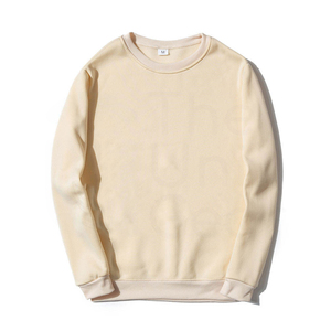 เสื้อสเวตเชิ้ตคอกลมสีพื้นสำหรับผู้ชาย ทรงปกติ ผ้าฝ้ายถัก 100% แขนยาว สวมใส่สบายๆ สำหรับฤดูใบไม้ร่วง - Product Image 1