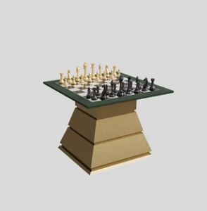 Mesa de Ajedrez Premium Arbiter, Mesa de Juego Moderna de Lujo con Base de Madera, Mesa de Juego de Mesa para Interiores para Uso en el Hogar o Club - Product Image 2