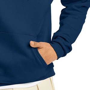 100% coton lourd basique coton mélangé brodé pull à capuche pour hommes impression personnalisée surdimensionné sweats unis - Product Image 2