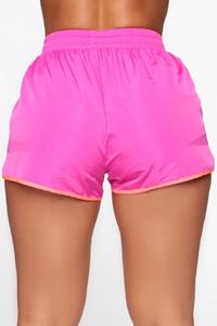 Conjunto de pantalones cortos con capucha para mujer al por mayor 2025, conjunto de gimnasio para mujer, conjunto de media cremallera de retazos para fitness de primavera, conjuntos cortos de dos piezas para mujer - Product Image 4