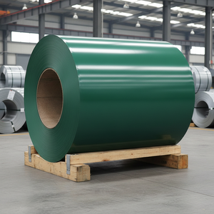 Bobine PPGL haute résistance YS550 0,6 mm x 1250 mm RAL6002 Vert pour applications de toiture et de bardage - Product Image 1