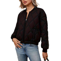 Parkas de Invierno Cortas, Impermeables y Resistentes al Viento, con Cierre, Cuello Alto, Tejido Resistente a las Arrugas, Ideales para Viajar