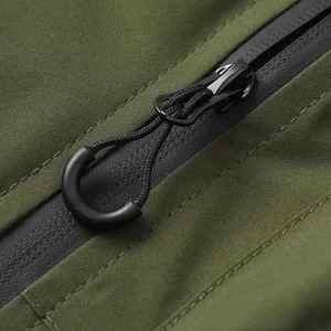 OEM Custom Windbreaker Olive Green Windproof Hooded Winter Spring Outdoor <b>Coat</b> Waterproof Autumn Windbreaker Men Full Zipup - Product Image 6