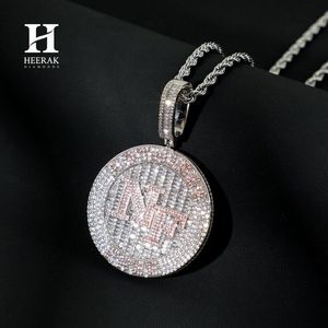 สร้อยคอจี้ตัวอักษรทรงกลมสไตล์ฮิปฮอปสุดหรู, ทอง 14K/18K, เพชรเพาะเลี้ยง/เพชรธรรมชาติ, ผู้จำหน่ายเครื่องประดับขายส่ง - Product Image 2