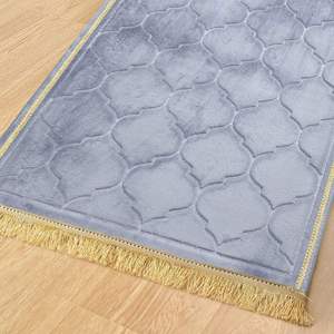 Alfombras de Oración Jaenamaz de Último Diseño, Alfombras Islámicas de Seda, Espuma y Lana, Impresión por Sublimación, Bordado, Alfombras Diarias para la Mezquita - Product Image 6