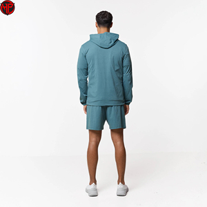 Custom Nylon Jacket Set 2-Piece Streetwear Outdoor <b>Zip</b>-Up Set for Men Streetwear Windbreaker Shorts Set - Product Image 3