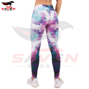 Pantalons de compression personnalisés en gros, imprimés, extensibles, haute performance, leggings de fitness de qualité supérieure pour femmes - Product Image 2
