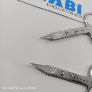 Professional Stainless Steel Chrome Finish Sharp Right-<b>Handed</b> <b>Mini</b> Embroidery Scissors Micro Blade Cuticle Beauty Tools Heart - Product Image 2