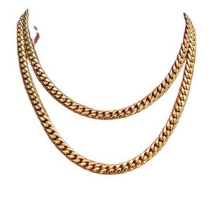 Cadena Cubana de Miami de 8 mm, Plata de Ley, Chapada en Oro Macizo, Estilo Hip Hop Personalizado, Cadena para Hombre, Moissanita con Certificado GRA - Product Image 1