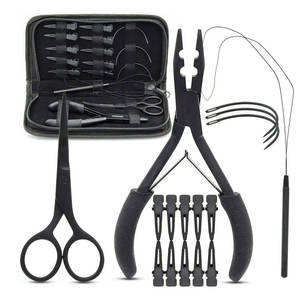 Hair Extension Tools Kit Metal Pliers Scissors <b>Clips</b> And <b>Hooks</b> For Installation And Removal Top Selling Hair Extension Tool Kit - Product Image 4