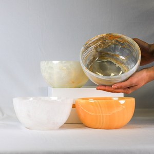 Cuenco Redondo de Mármol Naranja Ónix, Resistente al Fuego, Moderno, para Cocina, Comedor, Sala de Estar, Revestimiento de Paredes - Product Image 2