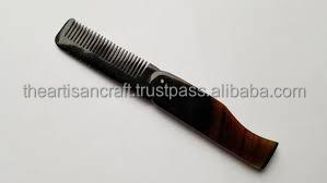 Peine de Cuerno Plegable Náutico con Diseño Animal Pulido de Lujo, Recuerdo Artesanal - Product Image 4