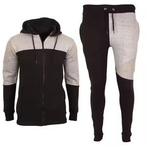 Chándal Deportivo para Hombre, Elegante, Transpirable y Ligero, con Cuello Alto, Diseño Sólido con Franja Lateral, para Gimnasio y Actividades al Aire Libre en Invierno, al por Mayor - Product Image 1