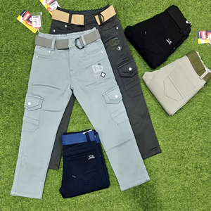 Salopette utilitaire pour garçons, double poche, tissu Malai respirant, anti-boulochage, confortable, durable, tenue décontractée, design élégant - Product Image 1