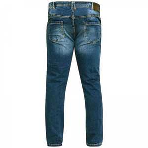 Pantalones Vaqueros de Mezclilla Tejidos para Hombre, Estilo Vintage, Otoño-Invierno, Color Sólido, Lavado Claro, Corte Regular, Ropa Urbana, Fabricante - Product Image 5