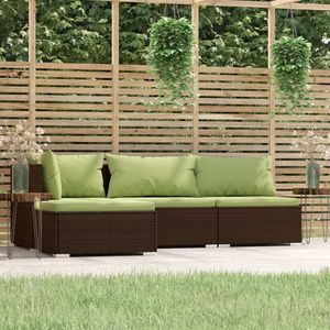 Set Lounge da Giardino Marrone e Verde - Product Image 1