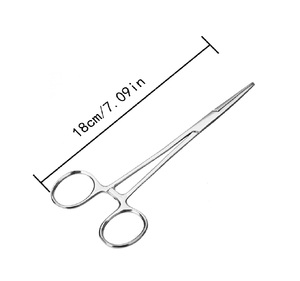 Pinzas de Acero Inoxidable Maclura para Limpiar Oídos de Perros y Gatos, con Puntas Rectas y Curvas, Herramienta Hemostática para el Cuidado de Mascotas - Product Image 3