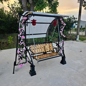 Handcrafted Wrought Iron <b>Swing</b> Luxury Iron <b>Swing</b> Chair for <b>Patio</b> Garden Courtyard and Resort Decoration Projects - Product Image 3