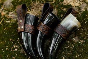 Vente chaude M.I.G. Chopes à boire vintage Viking en corne de buffle naturelle, fabriquées à la main, polies, écologiques, pour la chambre à coucher - Product Image 4