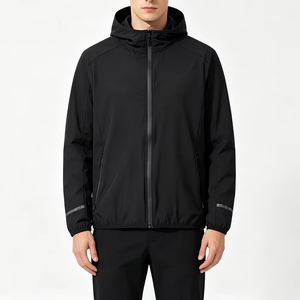 Men Technical Hooded Windbreaker <b>Jacket</b> Waterproof Softshell <b>Running</b> Cycling <b>Reflective</b> <b>Jacket</b> OEM Custom - Product Image 1