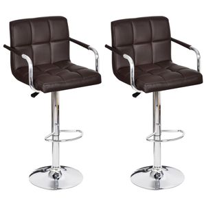 Juego de 2 taburetes de bar color marrón - Product Image 2