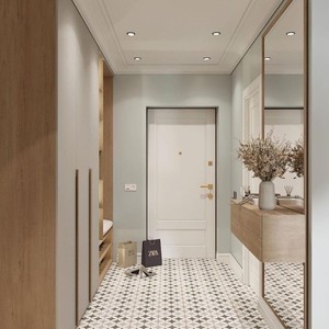 Puerta Interior de Madera MDF Moderna, Hermosa y Duradera, con Acabado de 40 mm de Grosor, Resistente al Agua y a las Termitas, para Habitaciones de Hotel - Product Image 4