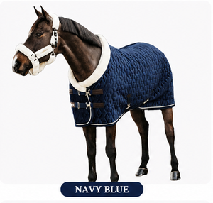 Couverture pour cheval de haute qualité en polycoton, légère, lavable en machine, doublée de polaire, toutes saisons, protection parfaite pour le cheval, ajustement parfait - Product Image 4