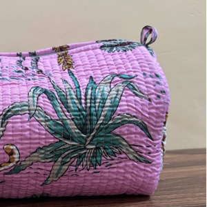 Bolsa de Maquillaje Floral para Mujer, Neceser de Viaje, Bolsa de Aseo, Regalo para Damas de Honor, Juego de 3 Bolsas, Precio al por Mayor - Product Image 3