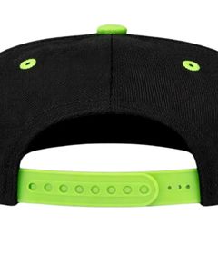 Black Neon Green <b>Flat</b> Brim Snapback <b>Cap</b> For Men Women Adjustable Cotton Baseball Hat Casual Streetwear Premium Quality - Product Image 6