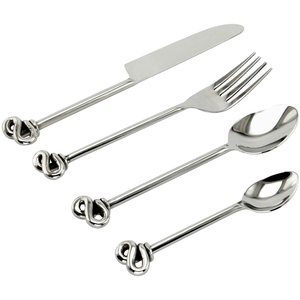 High Quality Disposable Polished Metal Cake Cutting and Serving <b>Knife</b> Set Elegant Party Cutlery Dishwasher <b>Safe</b> - Product Image 1