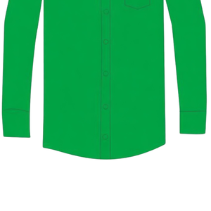 The Links Button Down Shirt Kelly Green with White Logo <b>Mens</b> Casual Long Sleeve <b>Dress</b> Shirt Custom Apparel Bulk Supply - Product Image 3