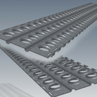 Estera Marston de aluminio para exteriores con tablones de acero perforados para terminales de autobuses, estaciones de metro y plataformas de tránsito urbano