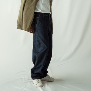 Vaqueros personalizados para hombre, estilo urbano, con botones laterales, vaqueros acampanados y apilados. - Product Image 5