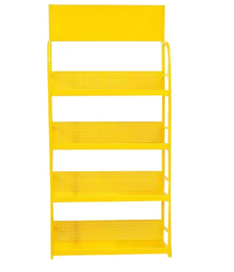 Heavy Duty Vertical Floor Standing Metal Garment Display <b>Rack</b> with Polished Surface Multi-Purpose Goods Display Stand - Product Image 2