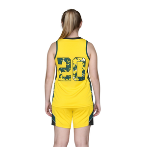 Uniformes de basket-ball personnalisés pour femmes, uniformes de basket-ball en twill, numéros d'équipe cousus, maillot respirant, kit d'entraînement féminin - Product Image 2