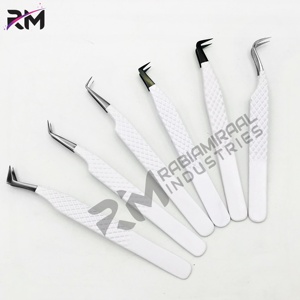 RMI แหนบขนตาสแตนเลสแบบปลายแหลมสีดำถึงสีขาว - Product Image 4