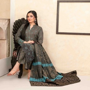 Conjunto Kurta para mujer-Venta completa de trajes de lana de tres piezas de Pakistán e India por Tawakkal Salwar Kameez Dupata vestido indio - Product Image 1