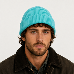 Beanie for Men Women Hand Embroidery Acrylic Knit Cuff Beanie <b>Cap</b> <b>Winter</b> Travel Hat - Product Image 5