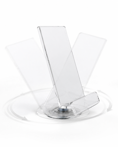 Nuevo diseño acrílico soporte de exhibición para teléfono móvil Lazy Susan portátil impermeable Compatible para uso en el hogar/escritorio cargador incluido - Product Image 1