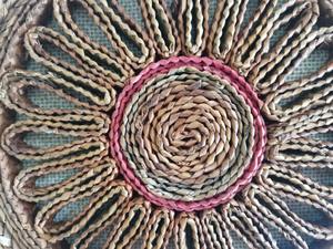 Sous-verre rectangulaire en rotin à motif floral pour adultes – Protection de table pour tasses à thé et café, idéal pour la salle à manger, la cuisine et le bureau - Product Image 3