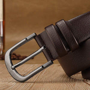Factory Wholesale Men's Premium 100% Genuine Leather Casual Belt Modern Elegant <b>Accessory</b> - Product Image 3