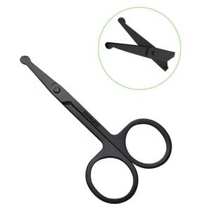 Ciseaux à manucure en acier inoxydable, lame droite, pointe aiguisée, manche durable, outils de beauté, coupe-cuticules, nail art, pour droitiers - Product Image 4