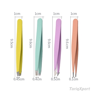 Pince à épiler professionnelle légère, réutilisable, durable, inclinée, en acier inoxydable coloré et antirouille pour cils et sourcils – Idéale pour salon - Product Image 5