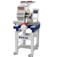 Pour Machine à broder informatisée à tête unique 12 aiguilles nouvelle taille de broderie automatique 600*400mm avec engrenage moteur