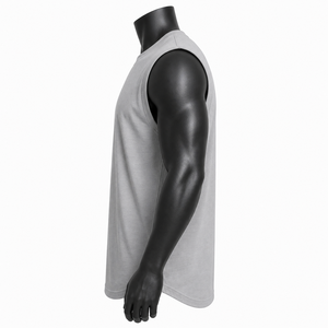 Nouveau débardeur pour homme à col en V, respirant, pour le fitness, à porter en été, personnalisable, séchage rapide - Product Image 4