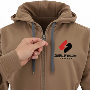 Sweat-shirt de sport pour homme de qualité supérieure, fermeture éclair intégrale, design personnalisé, coton respirant, décontracté, fitness, fournisseur en gros OEM, en vrac - Product Image 3