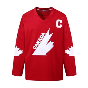 Maillots de hockey d'hiver personnalisés professionnels 2026, nouveau style, logo frontal sublimé en usine, évacuation de l'humidité, 100 % polyester pour adultes - Product Image 6