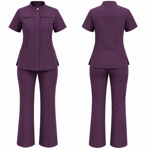 Lightweight Spandex Woven <b>Scrub</b> <b>Sets</b> for Hospital Use-Custom Unisex Nursing Uniforms | OEM Medical <b>Scrubs</b> Supplier & Exporter - Product Image 1